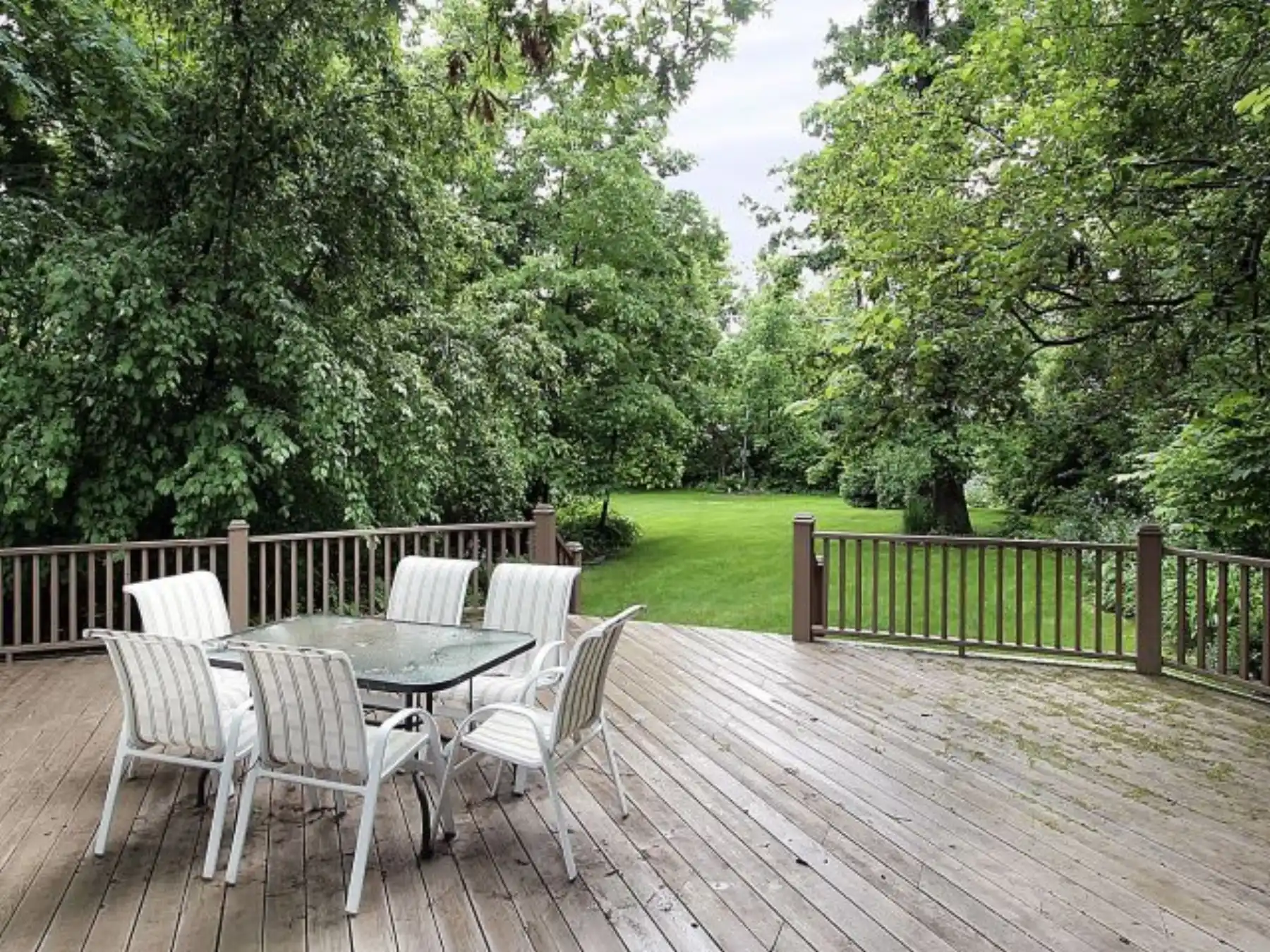 Custom wood deck built by SWFL Carpenters in Sarasota, Florida